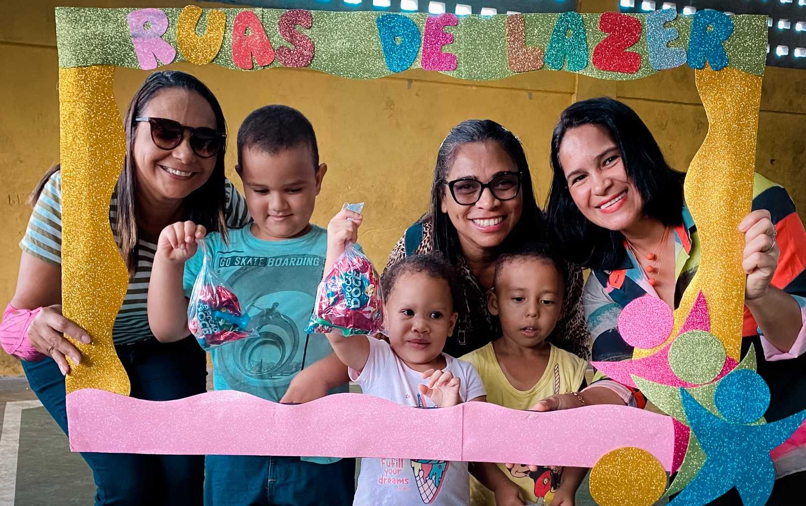 Camacã: Projeto Ruas de Lazer anima as crianças da Creche Rosalina Pinto